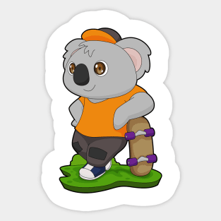 Koala Skater Skateboard Sports Sticker